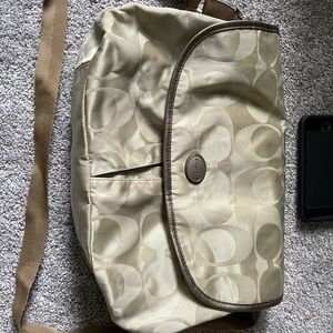 Coach Signature Nylon Messenger Bag
